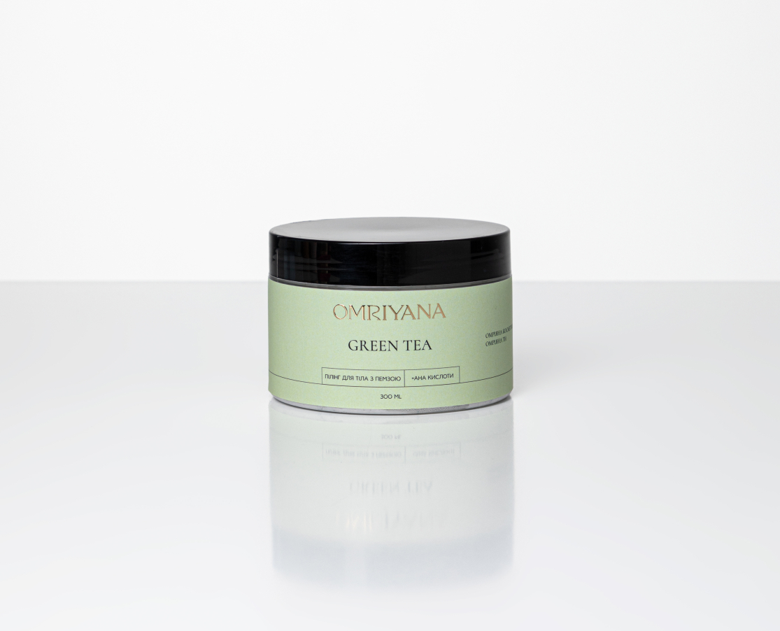 Кремовий пілінг з пемзою та AHA кислотами Green Tea